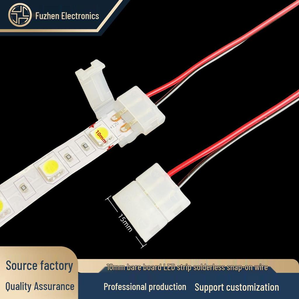 Lötfreier 8mm 2-Pin LED-Streifenlicht-Verbinder
