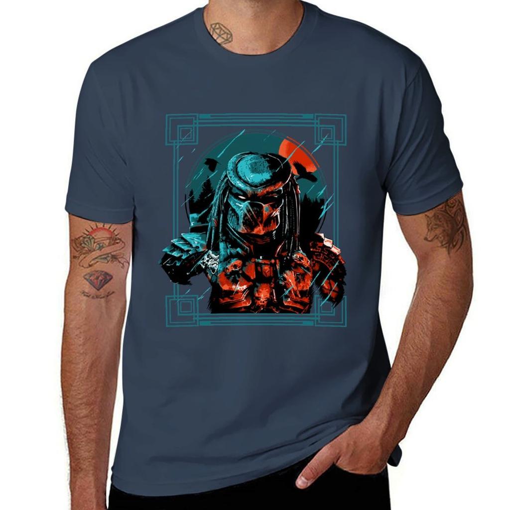 Alien Hunter T-Shirt Athletic Fit Sports Short Sleeve Top