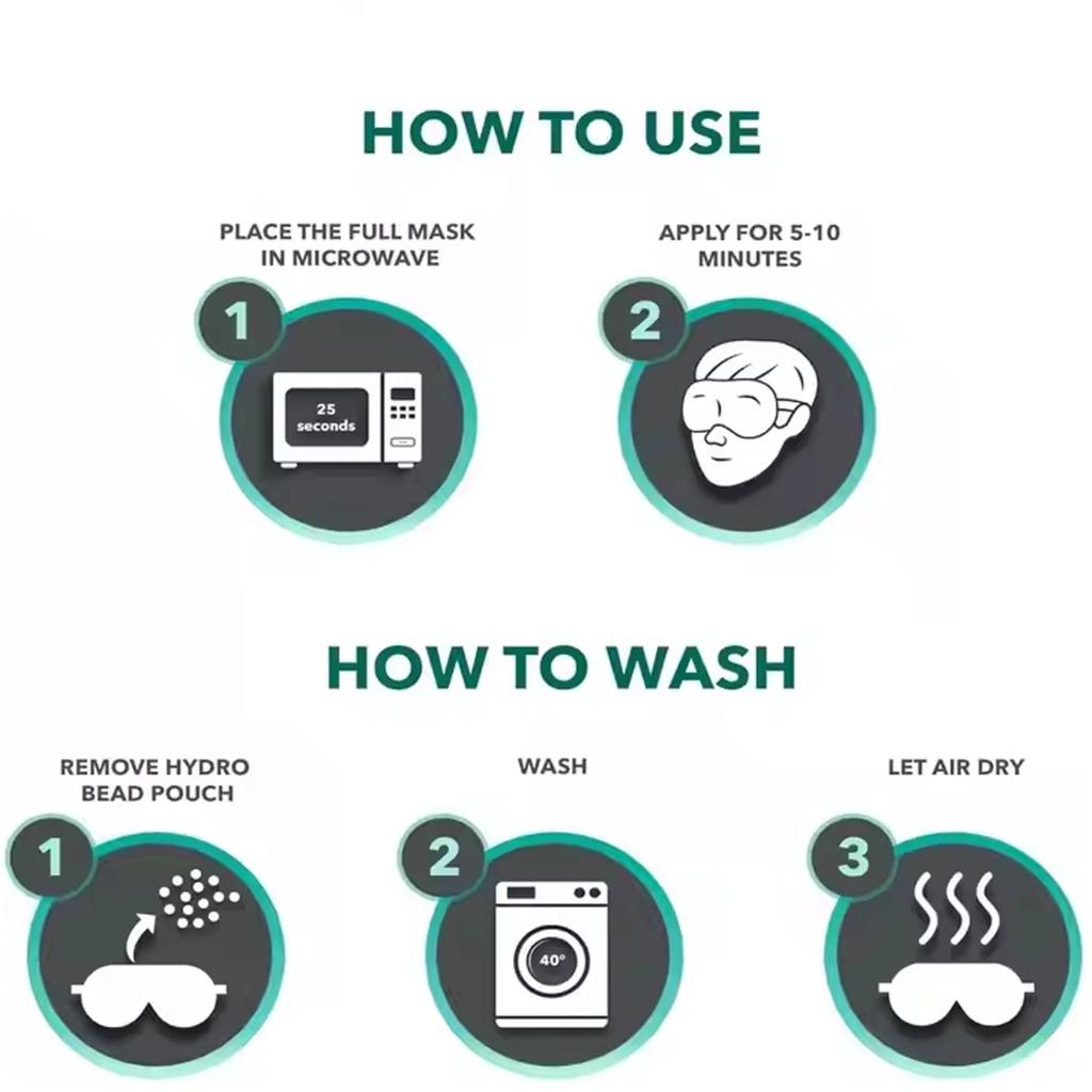 Microwave Activated Thermal Eye Masks for Dry Eye Styes Eye Masks Provide Comfortable Heat Therapy for Effective Eye Relief