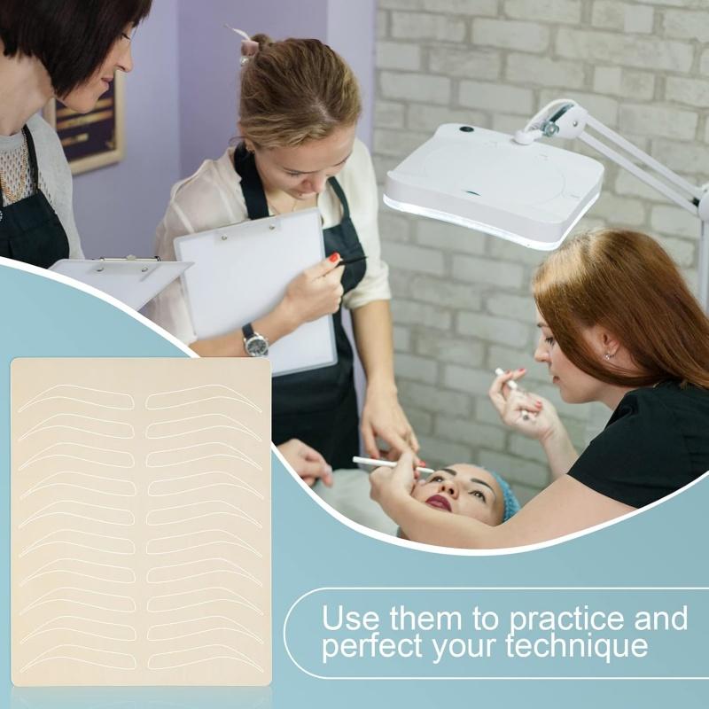 10/1Pcs Silicone Tattoo Practice Skin Blank Microblading Eyebrow Fake Skin Double-Sided for Permanent Tattoo Makeup Tools