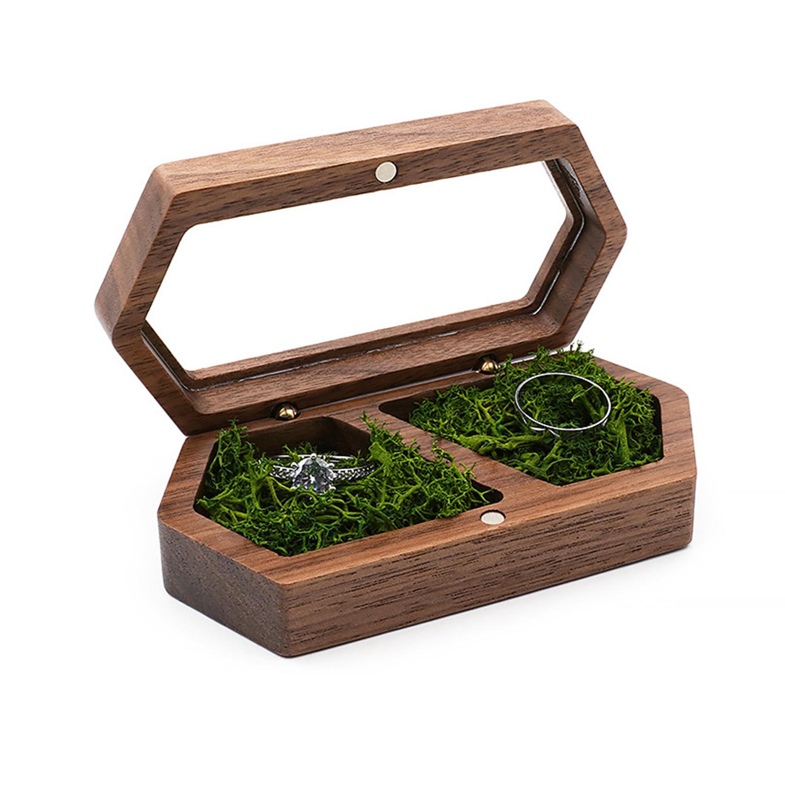 

Дерев яна невелика скринька для ювелірних прикрас, портативна міні-дорожня каблучка, сережки, делікатний товар для зберігання ювелірних виробів