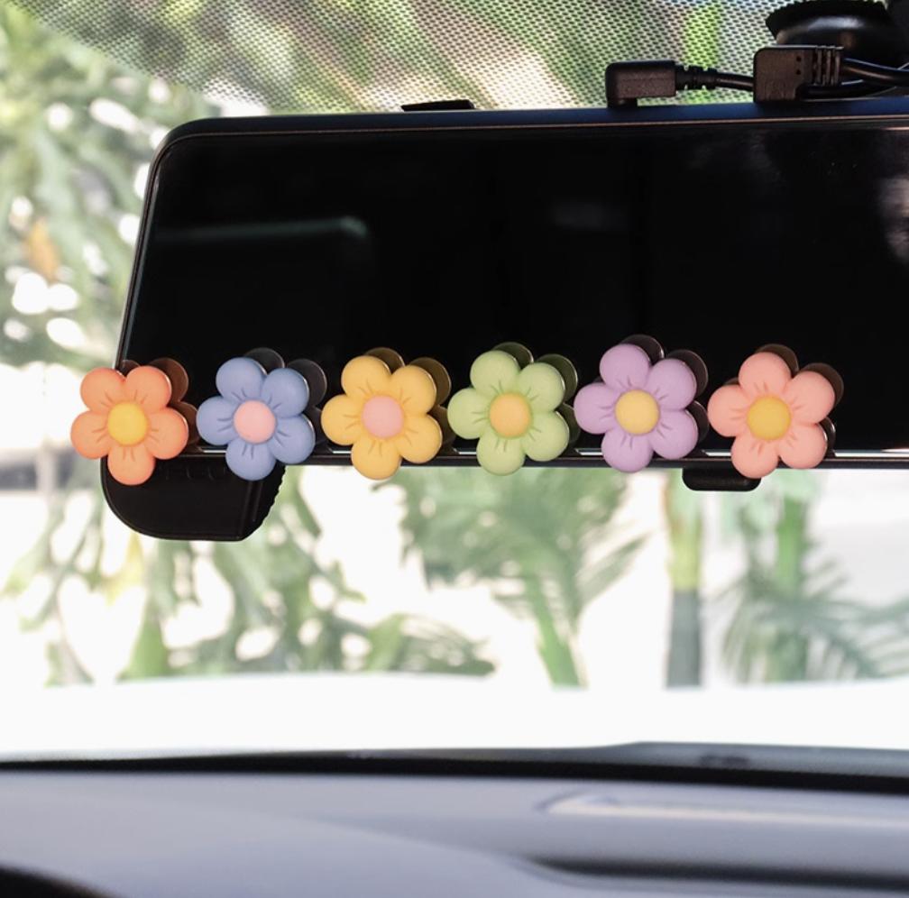 

6 шт. Зажимы для вентиляционных отверстий автомобиля в виде цветков сакуры - Милые украшения для декора автомобиля, Зажимы для вентиляционных отверстий кондиционера, Декоративные подарки для интерьера автомобиля для девушек