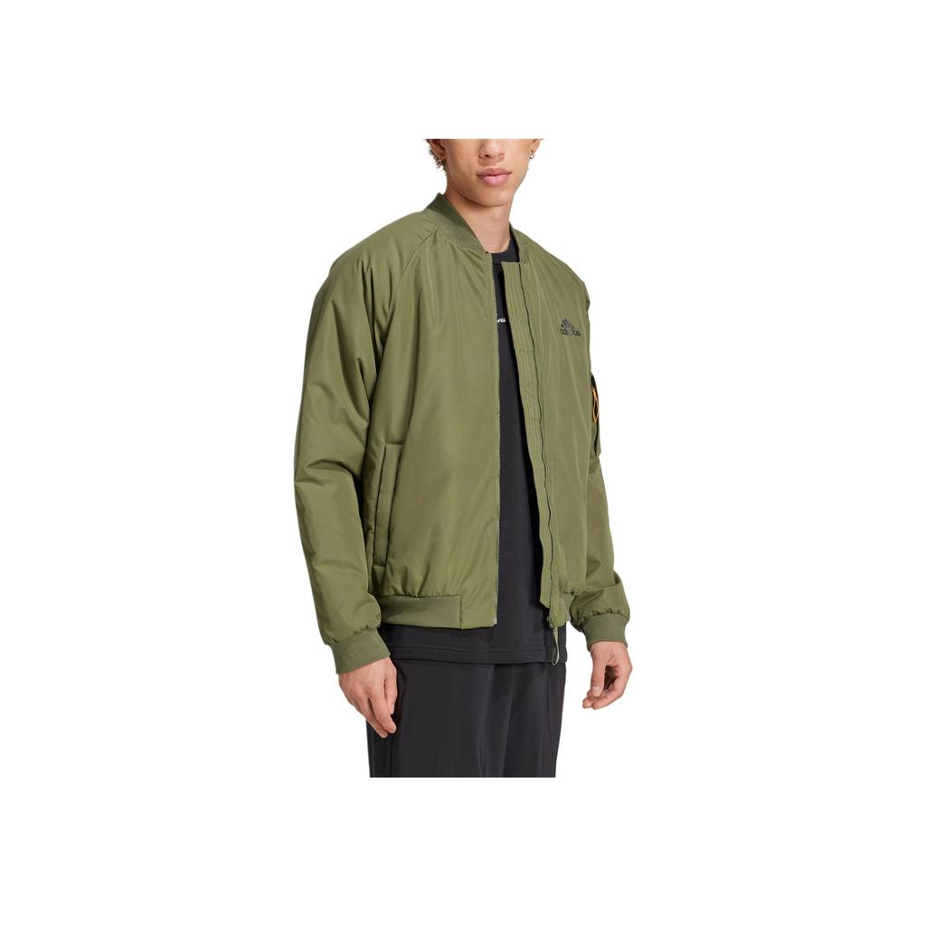 adidas Bomber Casual Fashion Comfortable Solid Color Jacket Men Jacket Army-Green JN4854