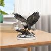 Acrylic Eagle Ornament Tabletop Centerpiece Creative Ideal Gift DIY with Base for Fireplace Home Corner Display Shelf Holiday