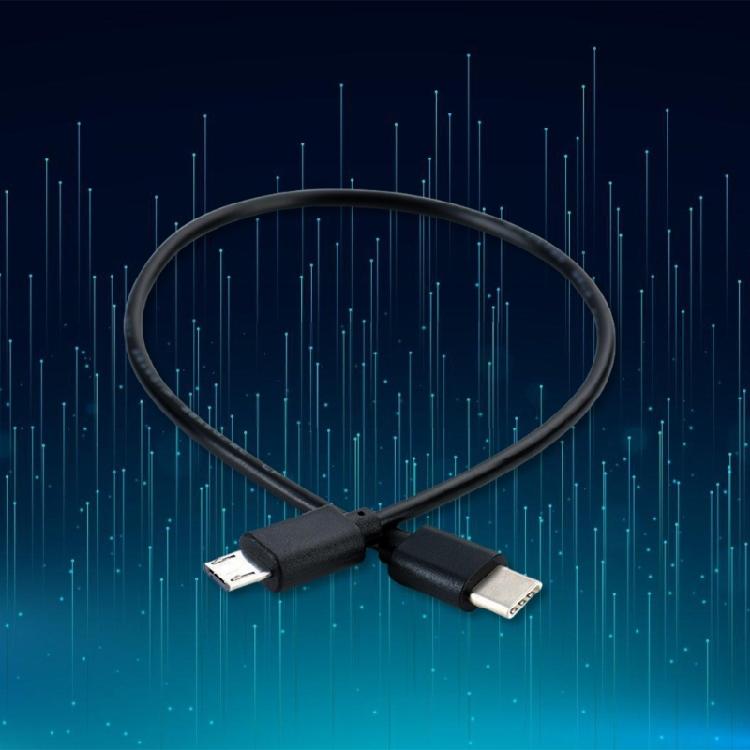 Reliability Short USB C To Micros USB Cable, Supports OTG, Fast Data And Charging Cable For Daily Use USB C Adapter Cord