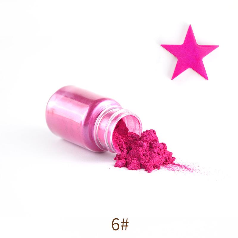 Mermaid Ji Iridescent Mica Powder: DIY Crystal Clay, Pearlescent Epoxy Resin, Glitter Pigment.