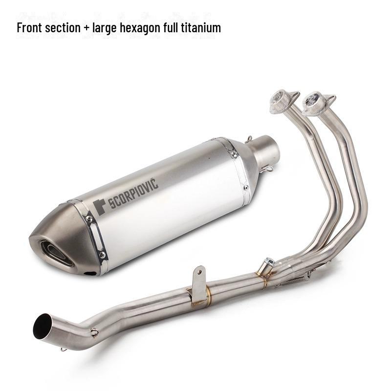 CBR500R/CB500R Stainless Steel Full Exhaust Front Section