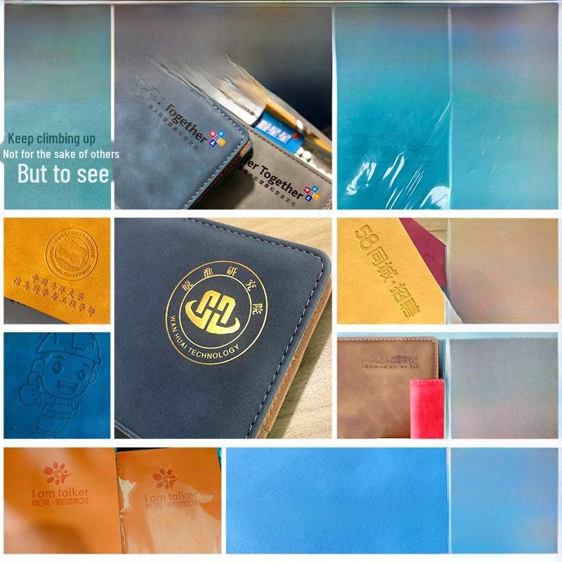 Thickened Sheepskin Business Notebook with Custom Logo - Available In A4, A5, B5 Sizes, Horizontal Line.