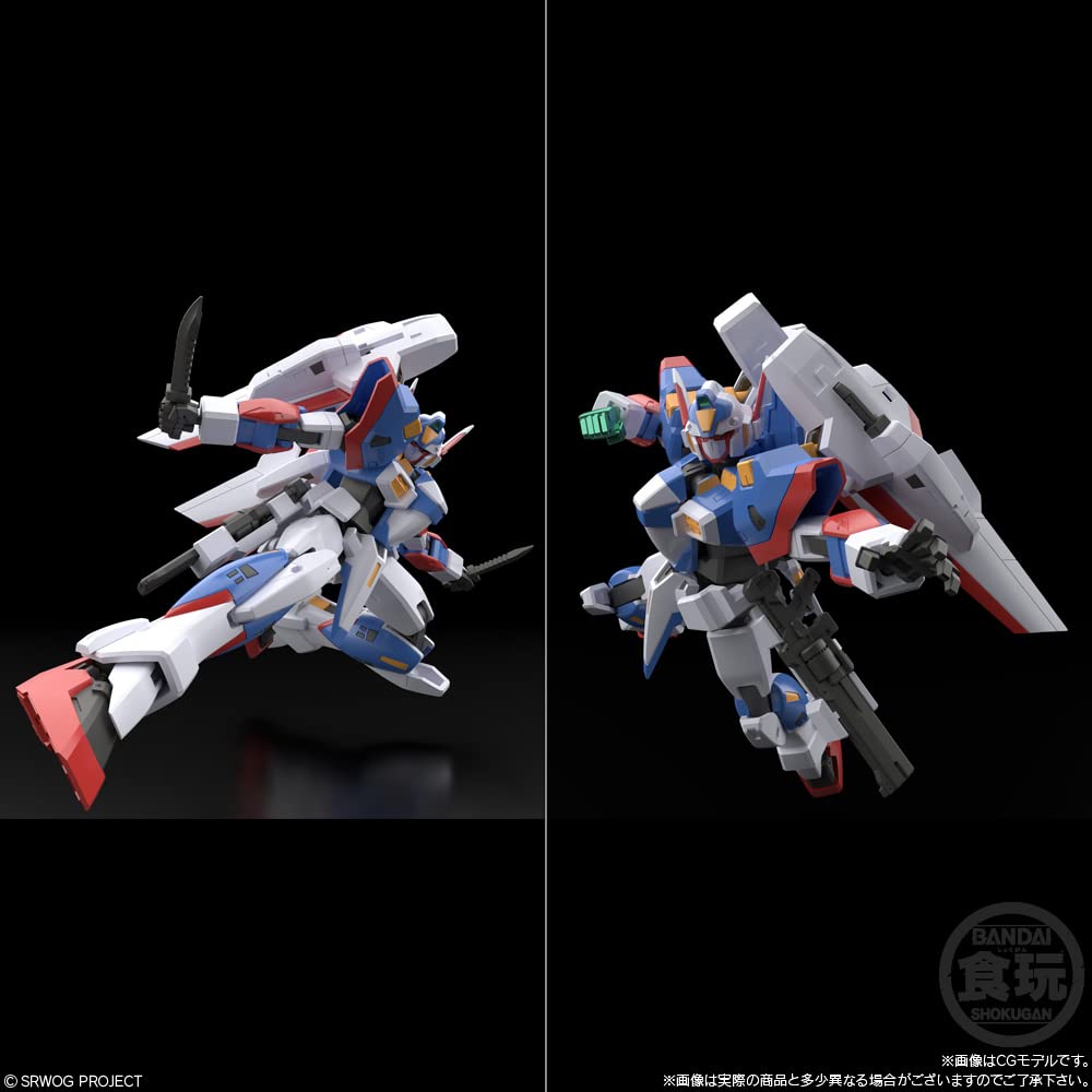 SMP МОДЕЛИРОВАНИЕ Super Robot Wars OG Candy Gum Robot Wars Original [ПРОЕКТ SHOKUGAN] R-1&R-GUN (2 куска) Игрушка/Жевание (Супер поколение)