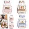 Capybara Kids Backpack With Cartoon Pattern And Lightweight Oxford Fabric For School Use