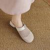 Summer casual flat-bottomed slippers low-heeled size cool slippers new non-slip rubber soft-soled foot bag head slippers