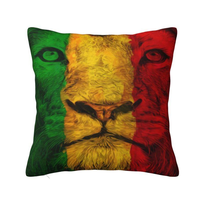Custom Jamaican Rasta Flag Pillow Covers Home Decorative Fashion Jamaica Pride Chair Cushion Square Pillowcase