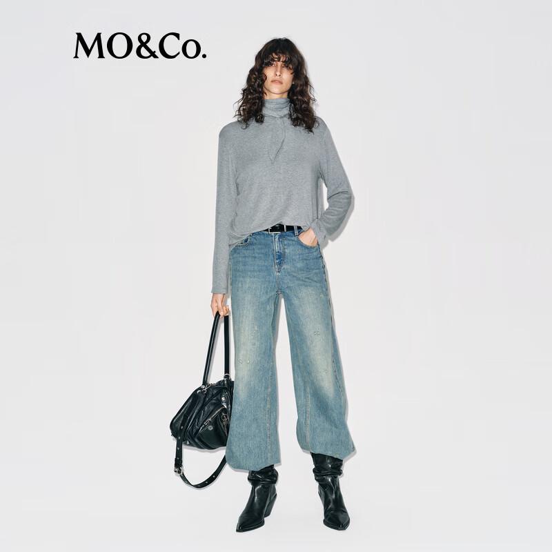 MO&Co. Wool Blend Turtleneck Sweater S