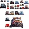 Spiderman Football Pattern Bedding Set 3-piece Bed Set For Students