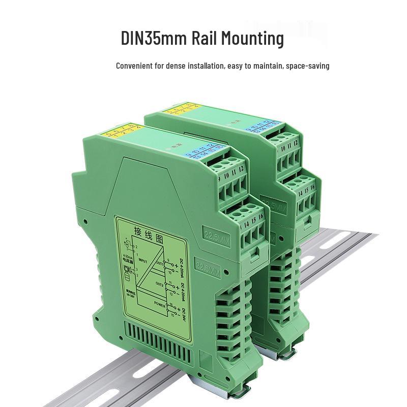 Taihua Signal Isolator: One-In, Two-Out Conversion Transmitter, Active 4-20mA & 0-10V Output