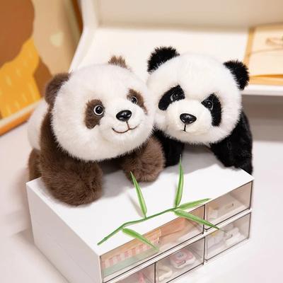 Simulation Panda Plüsch Puppe HuaHua Gewichtete Partikel Stofftiere Lebensechte Baby Tier Bär Zimmer Dekor Kissen Weihnachtsgeschenke
