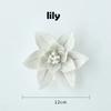 Modern Ceramic Lily Flower Wall Hanging Crafts Home Livingroom TV Background Wall Mural Decoration Hotel Store Wall Ornaments