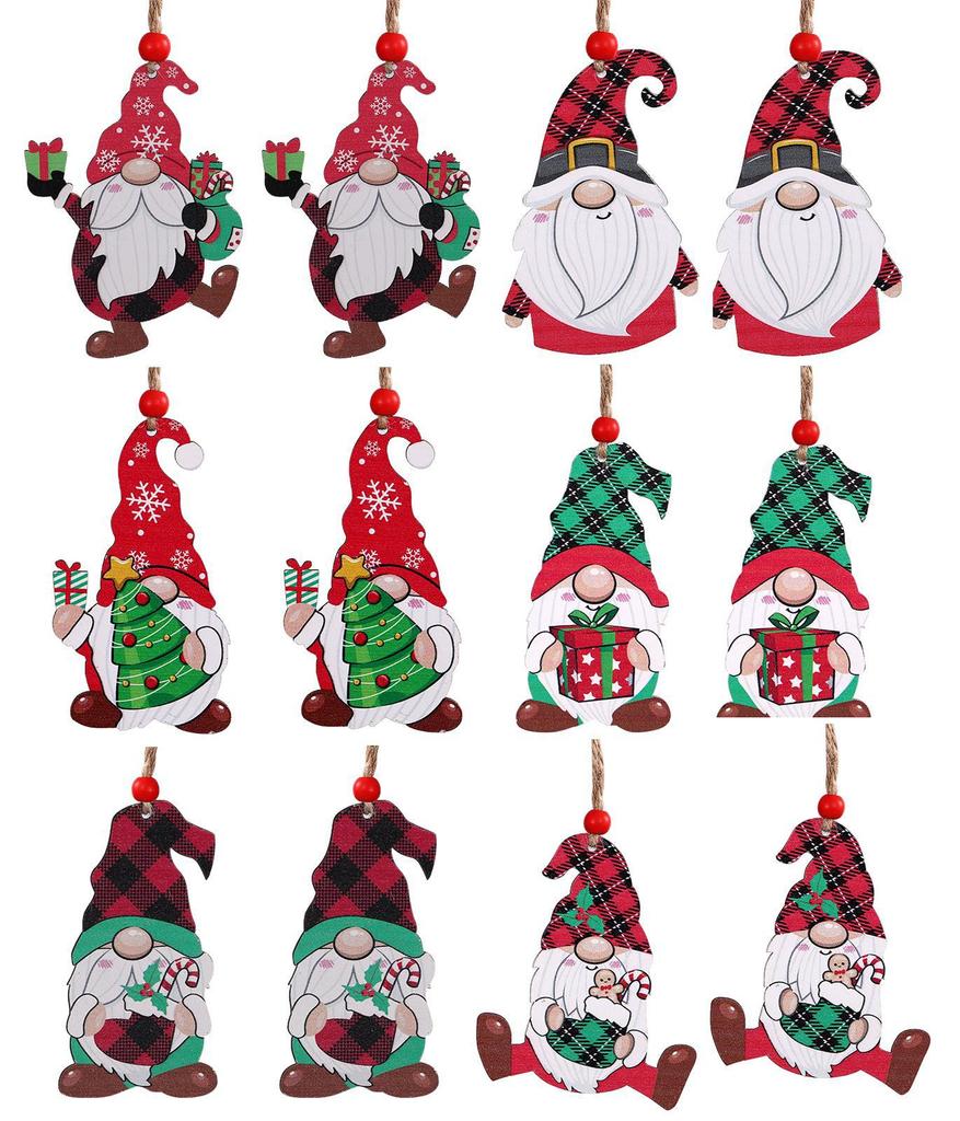 Wood, Christmas, Christmas Tree Decorations, Pendants, Ornaments, Christmas Dwarves, Dwarf Elders, Snowmen
