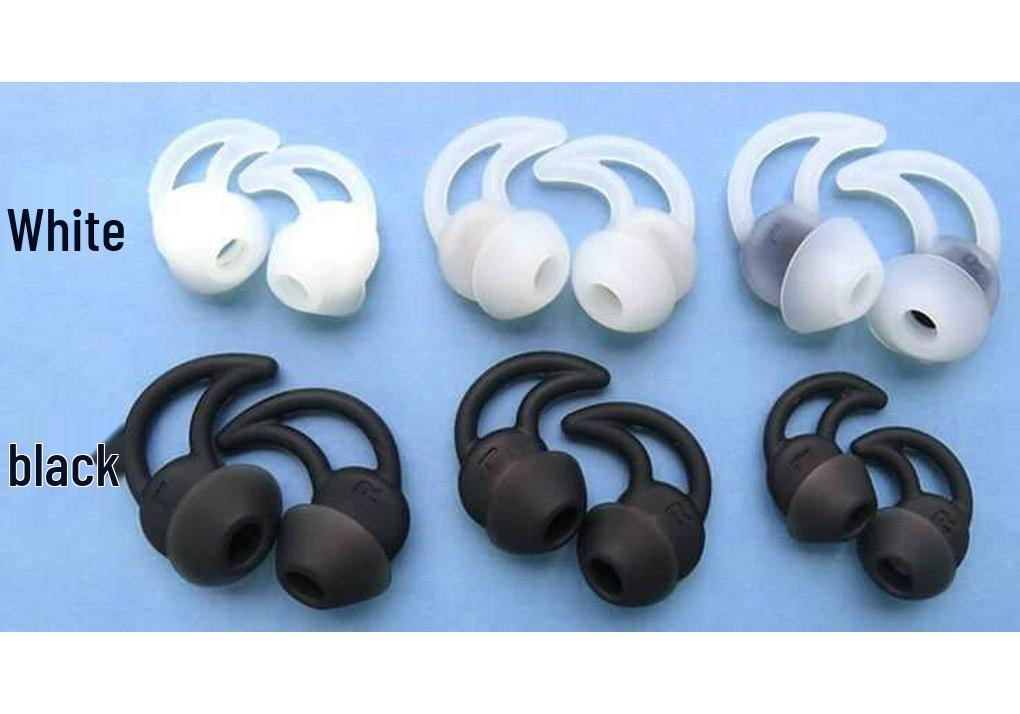

Compatible with Bose QC20i, QC30, and SoundSport Silicone Ear Tips and Sleeves. White Large Pair (includes extra pair)