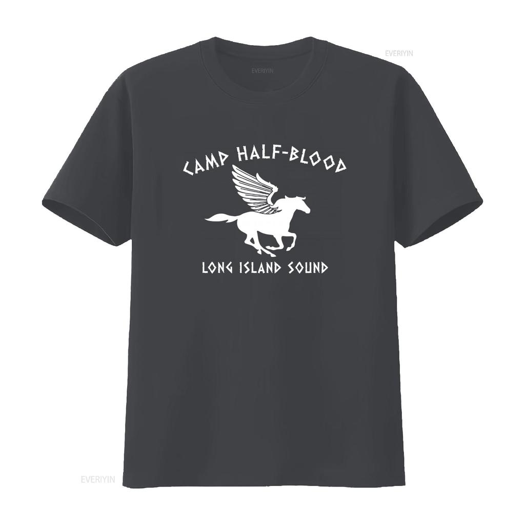 T-shirt Camp Halfblood Demi-Sang Déguisement Halloween Percy Jackson Chroniques de Jupiter Branches Détroit de Long Island Ailé vintage