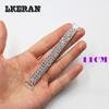 100%New 16/11cm Auto Shrink Three-rows Rhinestone Chain Bikini Connectors Rings Bukcles Clothing Decoration for Women 2Pcs/Lot