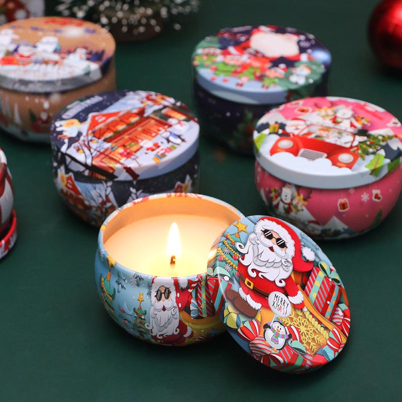 Southeast Asia Osmanthus Scented Candle Gift Set - Soy Wax Dried Flower Tin