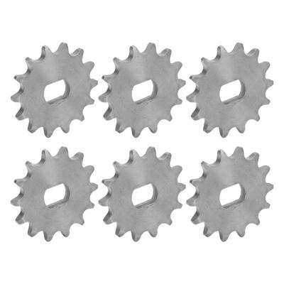 6Pcs Chain Sprocket Wheel Bike Speed Cut Motor Accessory 420 Type 14 Teeth Inner Dia 12x17mm