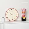 Dopamine Retro Red Atmosphere Clock Japanese and Korean Design Simple Living Room Silent Punch-free Wall Clock