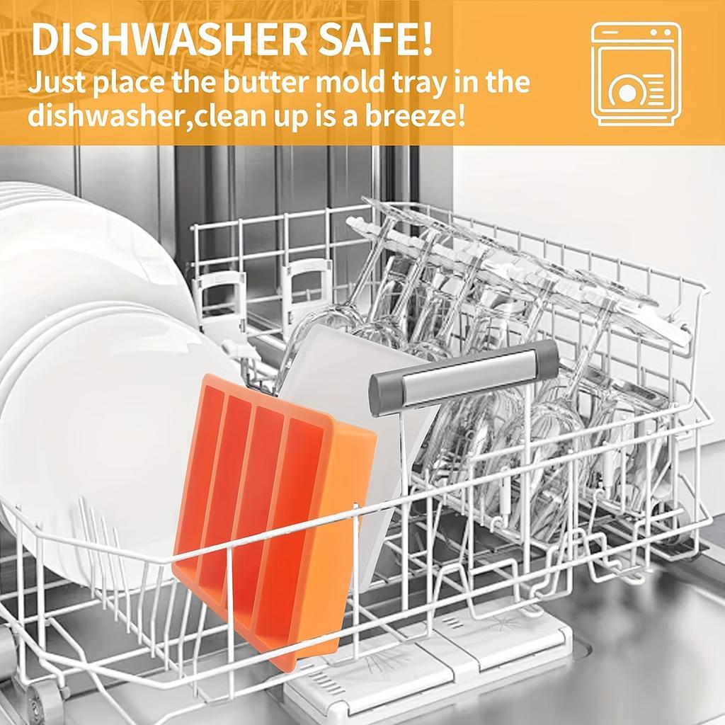 1/4 Stück Großes Rechteckiges Eiswürfelform-Set mit Deckel Stapelbare Gefriertabletts für Flaschen Getränke Lange Würfelform Küchenartikel