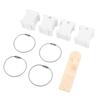 Plastic Floss Bobbin Set CrossStitch Embroidery Thread Management Tool Manual Winding White