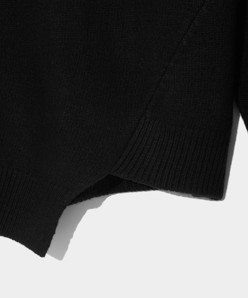 Seteo Dublin Asymmetrical Cashmere Blend Knit Classic Black (Type A)