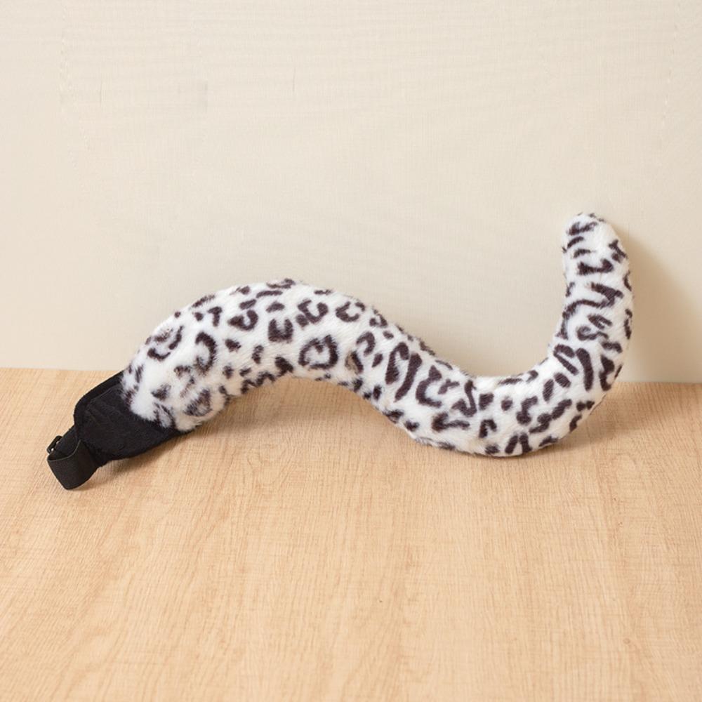 Fluffy Simulated Tiger Tail Soft Padded Hand Warmers Charm Animal Stuffed Toys For Halloween