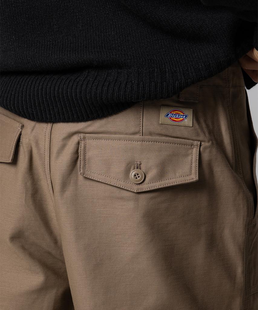 Dickies White Satin Fatigue Pants Khaki