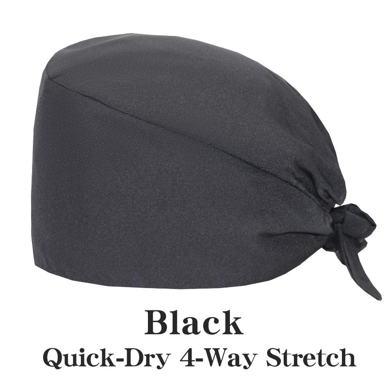 Customized Solid Color Dental Doctors Cap Women Men Nursing Hat Laboratory Pet Vet Breathable Medical Scrub Caps with Buttons
