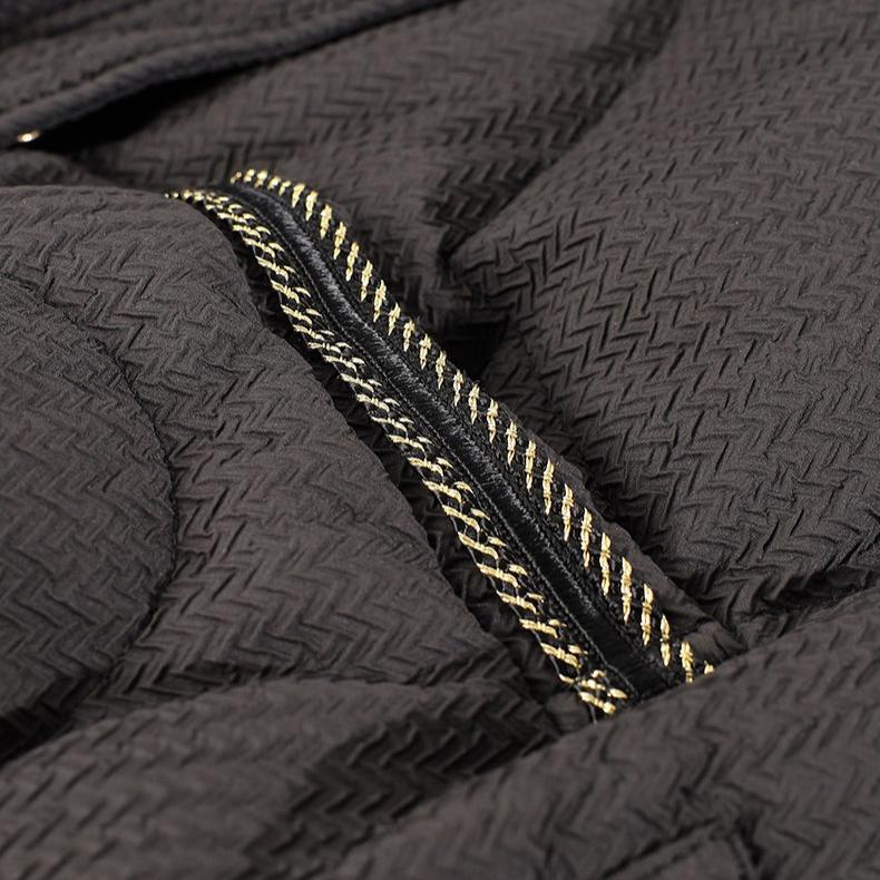 Verdickter Baumwollmantel für Damen, Winter, lockere koreanische modische Stehkragenjacke mit ausgestellten Ärmeln