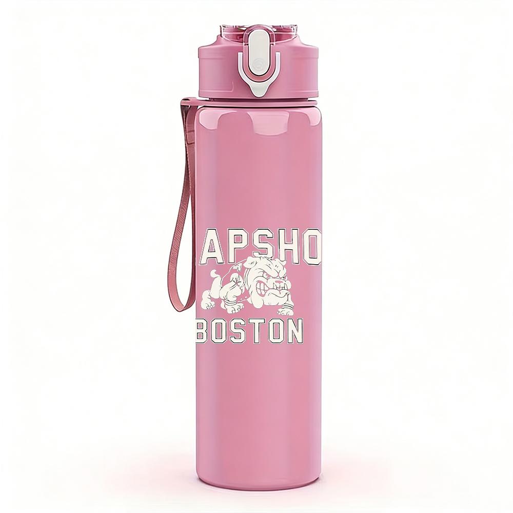 1PC Distressed White Blank Vintage Texture Print 750ml Portable Sports Water Bottle Leakproof Gym Outdoor Travel Drink Cup