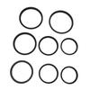 Filter Ring Adapter Set 49mm to 82mm 8 in 1 Metal Threaded Lens Filter Adapter Ring Kit for Camera