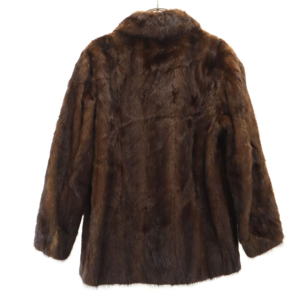 Płaszcz futrzany SAGA MINK 9 Brązowy Damski Używany