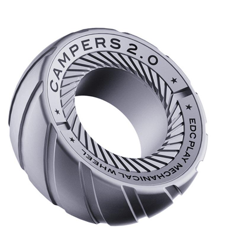 

Спиннер для снятия стресса, самодельное магнитное кольцо-фиджет с увлекательными звуками, игрушки из нержавеющей стали для повседневного использования, идеально подходят для работы, учебы, ожидания и т. д. 3.5*3.5cm серый