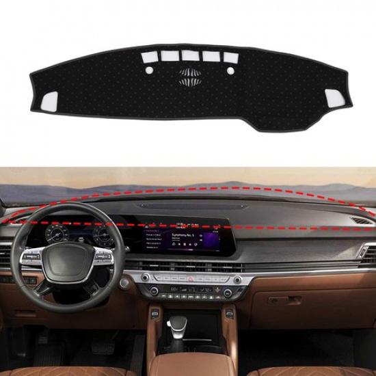Grey Sun Protector Dashboard Mat Dash Cover Dashmat Pad For Kia Telluride 20-23