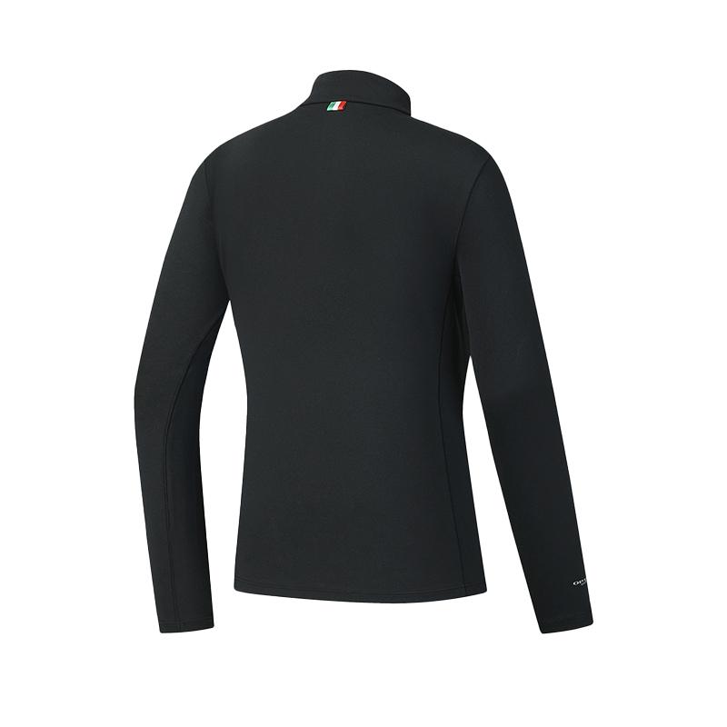 Fila Explore Camiseta Funcional Optima Simples Treino Esportivo Outdoor Confortável Respirável Ajuste Slim Versátil Camiseta de Manga Comprida A11W617210FBK