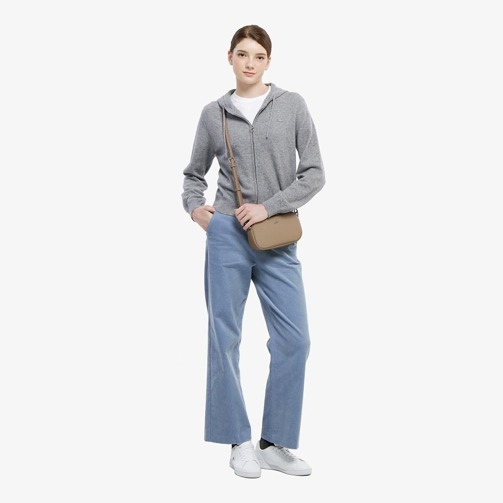 Lacoste Women's Semi-Wide Casual Corduroy Pants HF625E-55NHBP