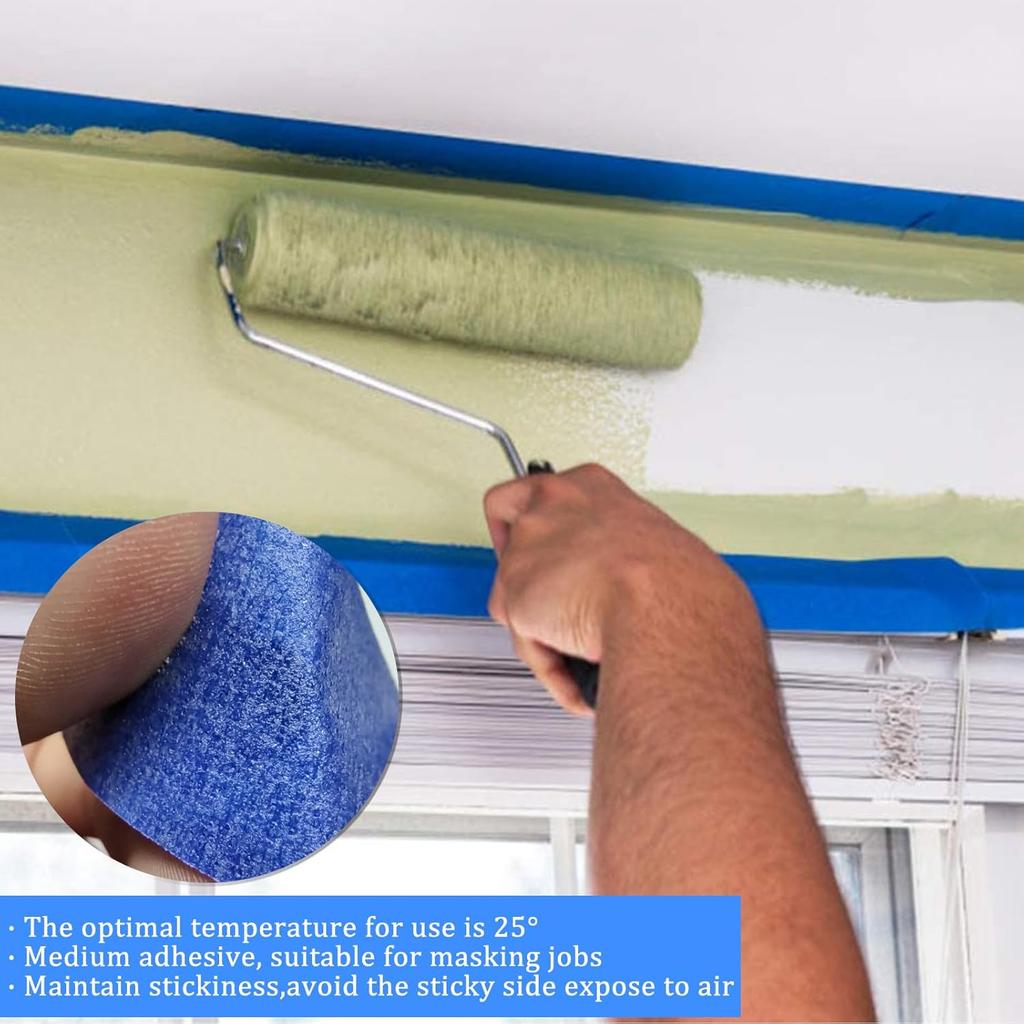 Blue Masking Tape, Decorative Grout Stickers, Protective Tape, Car Paint Masking, Furniture Paint, Colored Writable Tape