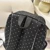 Nylon Casual Laptop Bag 16.9 Inch Polka Dot Piano Key Travel Daypacks with Pendant for Teen Girls Travel Shopping Daily Use