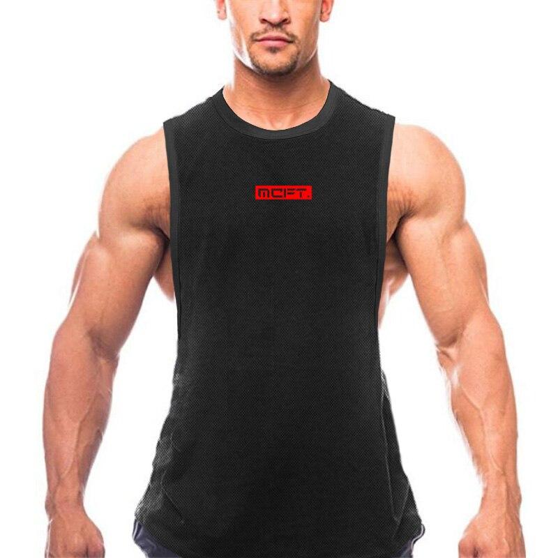 Do The Work  Gym Sports Workout Mesh Quick-drying Summer Bodybuilding Fitness Fashion Casual Brethable Mesh Mens Tank Top