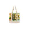 Fun Sunflower Print Couple Canvas Tote Shopping Bag Unisex Tote Bags Off-White VN0A7SB67VJ