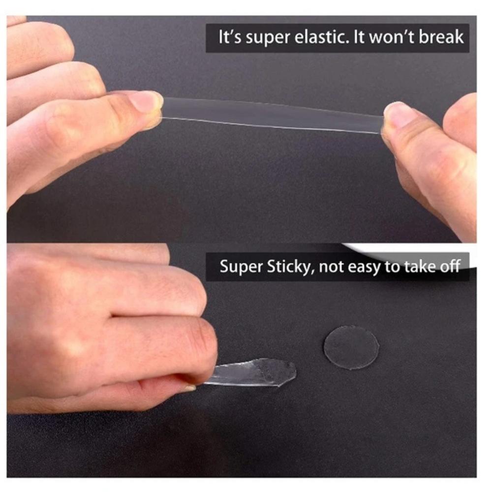 50Pcs Double Sided Adhesive Tape Dots Refillable Transparent Round No Traces Strong Waterproof Sticker Household Office Supplies