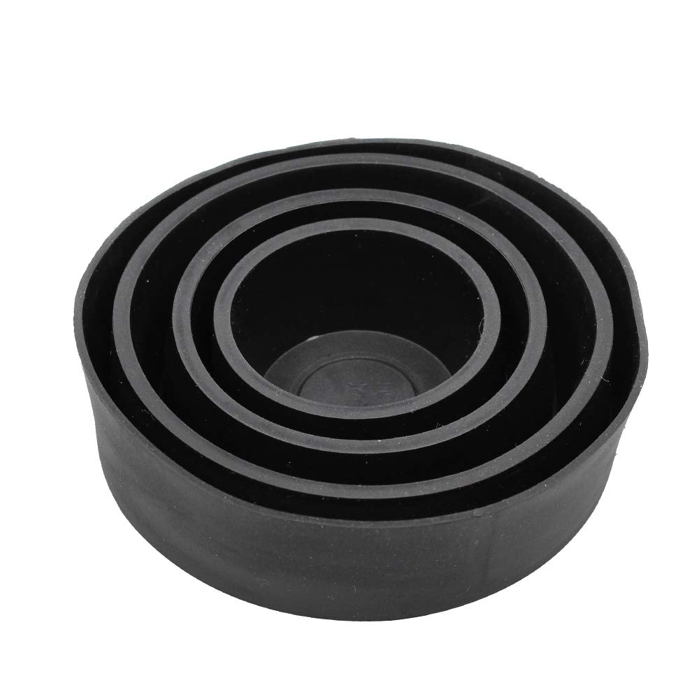 YUNPICAR Retractable Rubber Seal LED H4 Headlight Conversion Kit Dust Cover Dustproof Cover Set of 2 (Inner Diameter: 95/90/80/70/55mm)