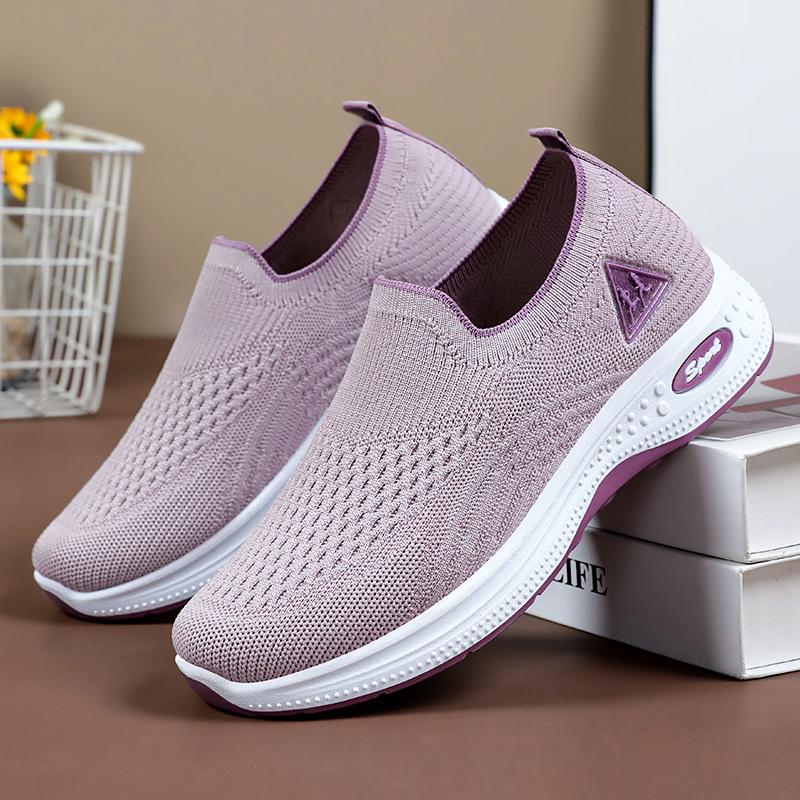 

Summer ladies casual walking shoes, not stuffy feet, breathable, non-slip comfortable fashion, fashion mother shoes 36 сірий колір