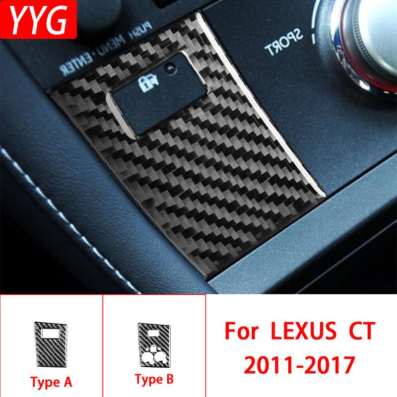 Carbon Fiber Interior Accessories Sport Mode Panel for Vehicle Automotive Interior Decorative Stickers for  LEXUS  CT 2011-2017